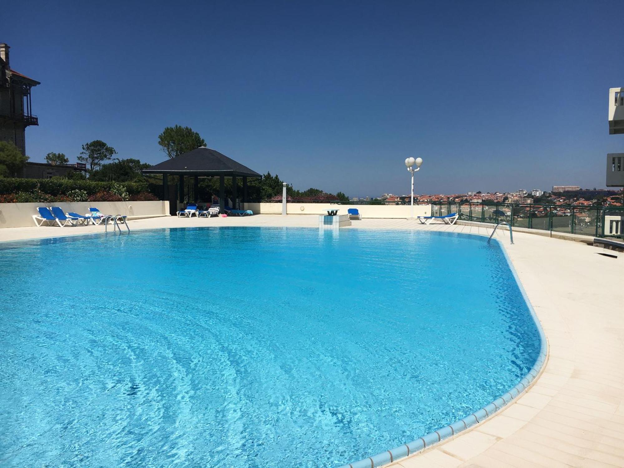 Appartement Piscine Terrasse 1 Min Plage Et Golf Бидар Экстерьер фото