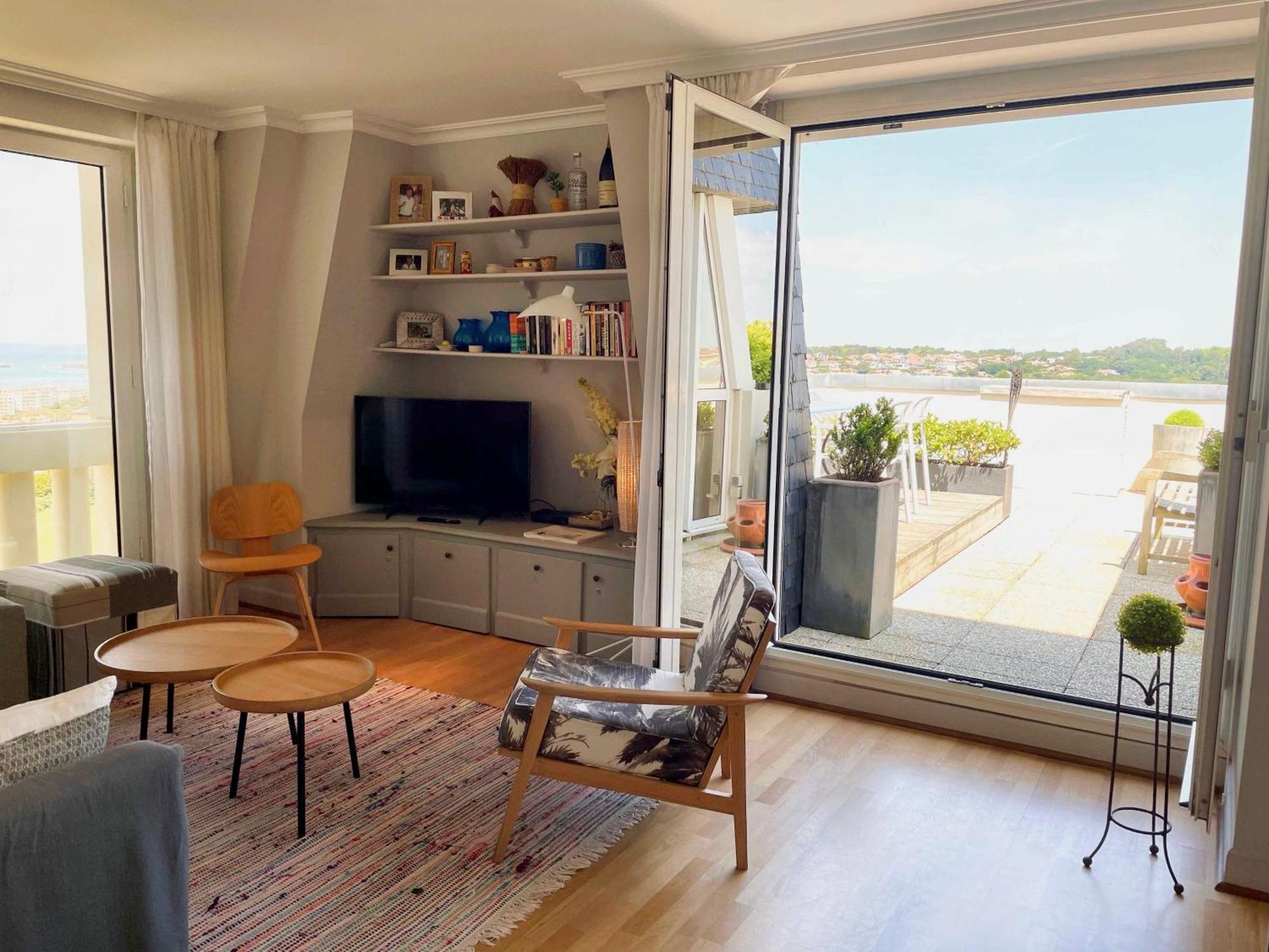 Appartement Piscine Terrasse 1 Min Plage Et Golf Бидар Экстерьер фото